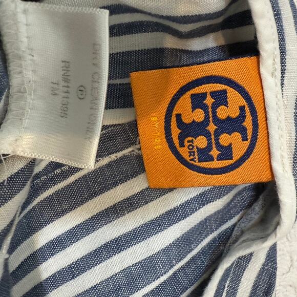 Tory Burch 2 linen side zip striped pant P3 2894 - Picture 8 of 14